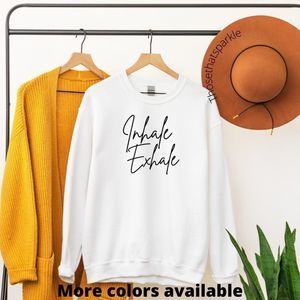 Inhale Exhale Sweatshirt crewneck meditation